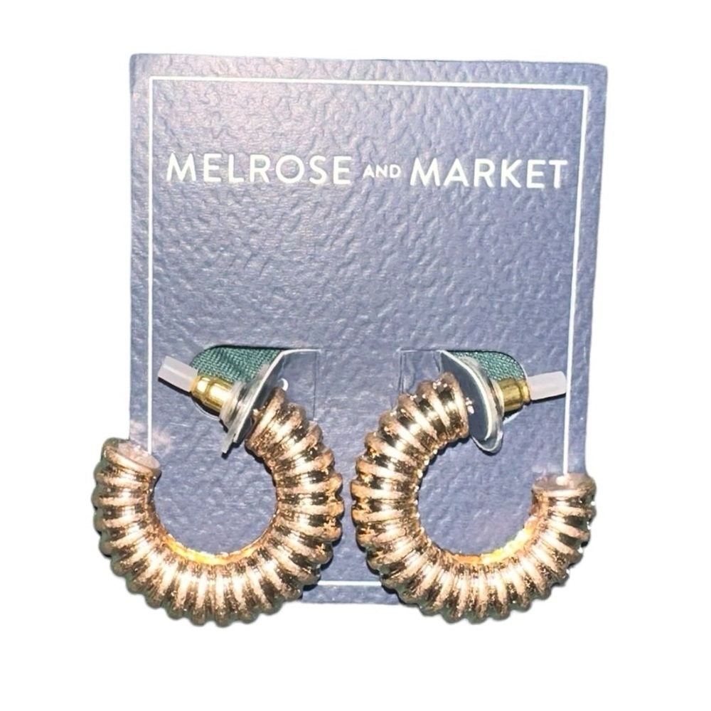 NWT M&M Gold Chunky Hoops CLEARANCE - Picture 2 of 4